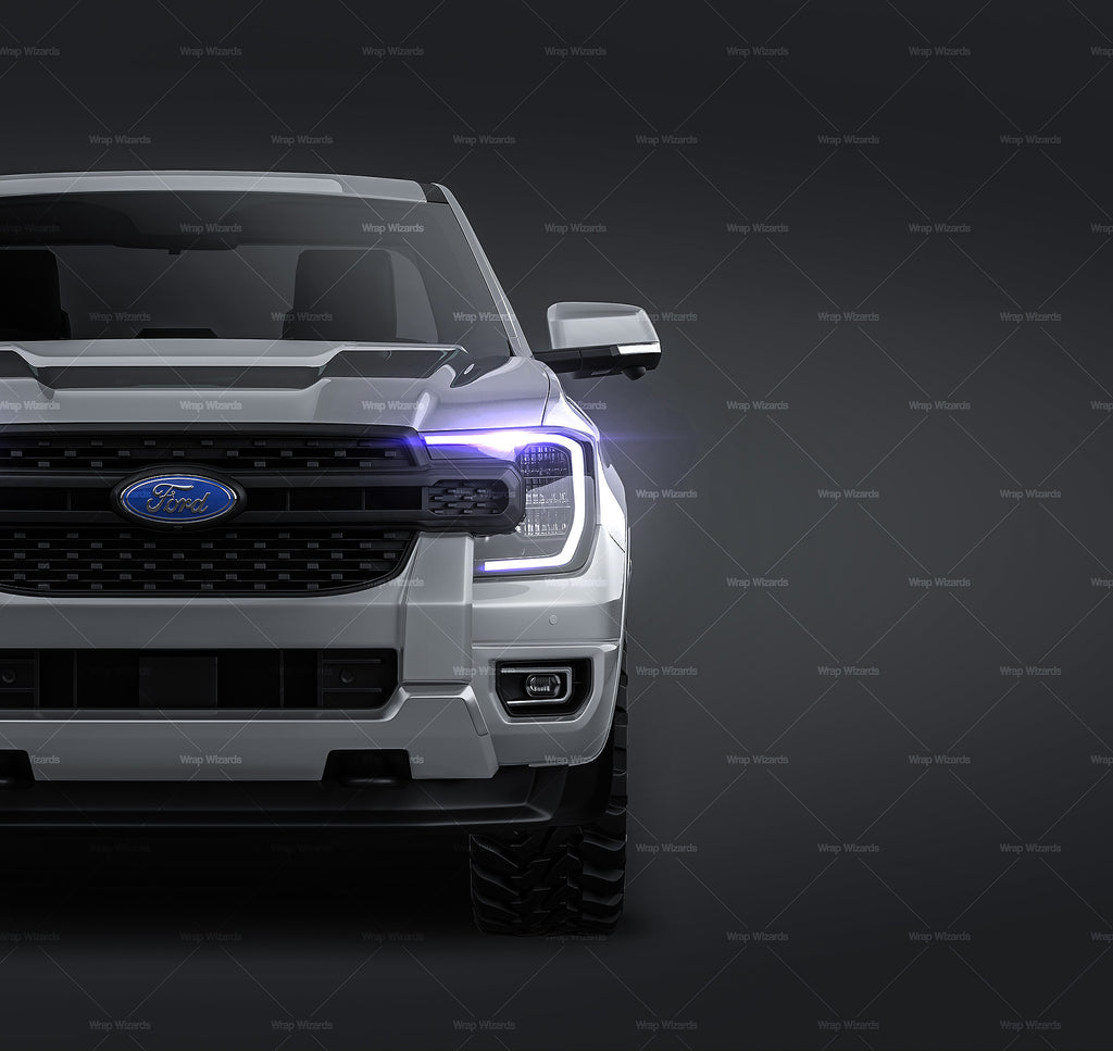 Ford Ranger Sport Double Cab 2023 glossy finish - all sides Car Mockup ...