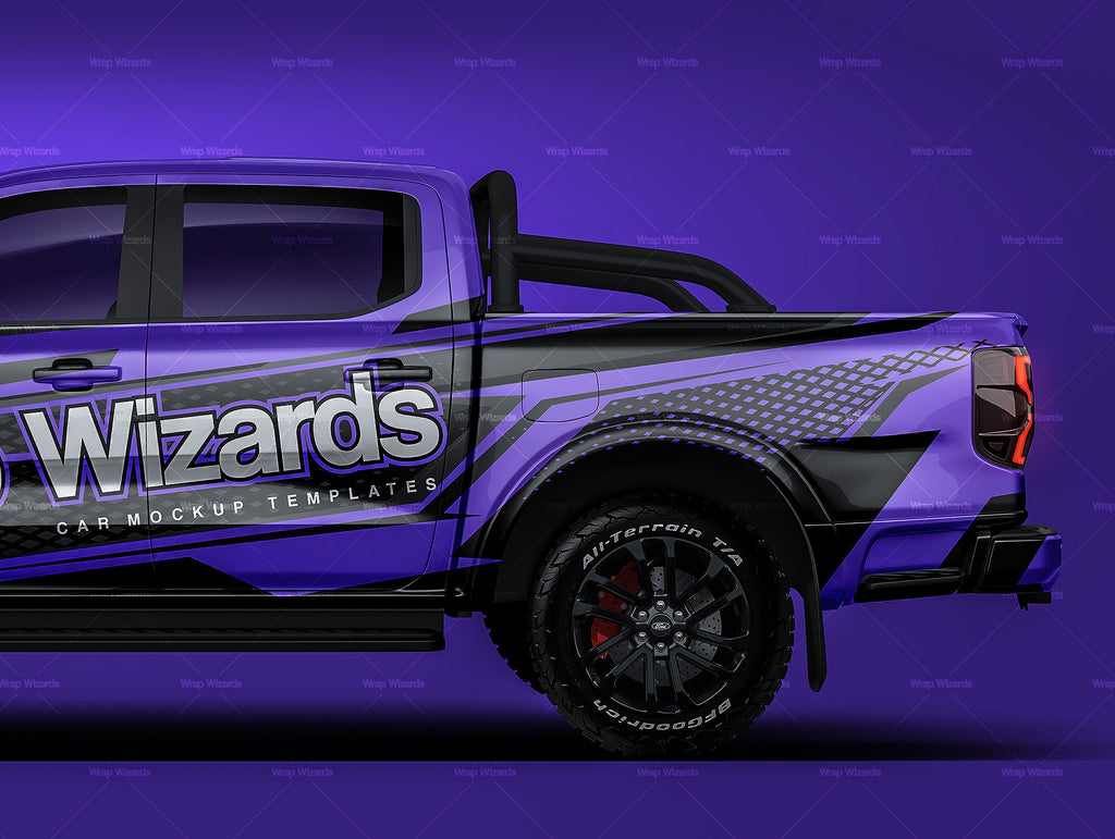 Ford Ranger Sport Double Cab 2023 glossy finish - all sides Car Mockup ...