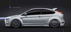 Ford Focus RS 2009 glossy finish - all sides Car Mockup Template.psd