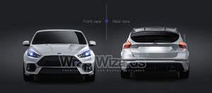 Ford Focus RS 2016 glossy finish - all sides Car Mockup Template.psd