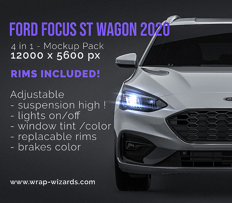 Ford Focus ST Wagon 2020 - Car Mockup