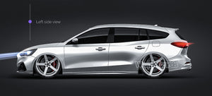 Ford Focus ST Wagon 2020 glossy finish - all sides Car Mockup Template.psd