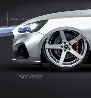 Ford Focus ST Wagon 2020 glossy finish - all sides Car Mockup Template.psd
