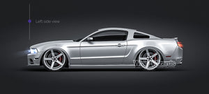 Ford Mustang BOSS 302 2013 glossy finish - all sides Car Mockup Template.psd