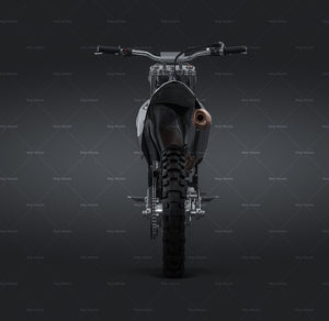 GasGas MC450 2021 Motocross Bike glossy finish - all sides Car Mockup Template.psd