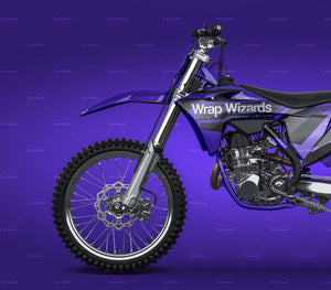 GasGas MC450 2021 Motocross Bike glossy finish - all sides Car Mockup Template.psd