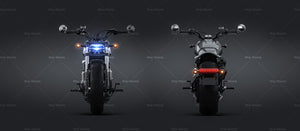 Harley-Davidson Sportster S 2022 glossy finish - all sides Car Mockup Template.psd