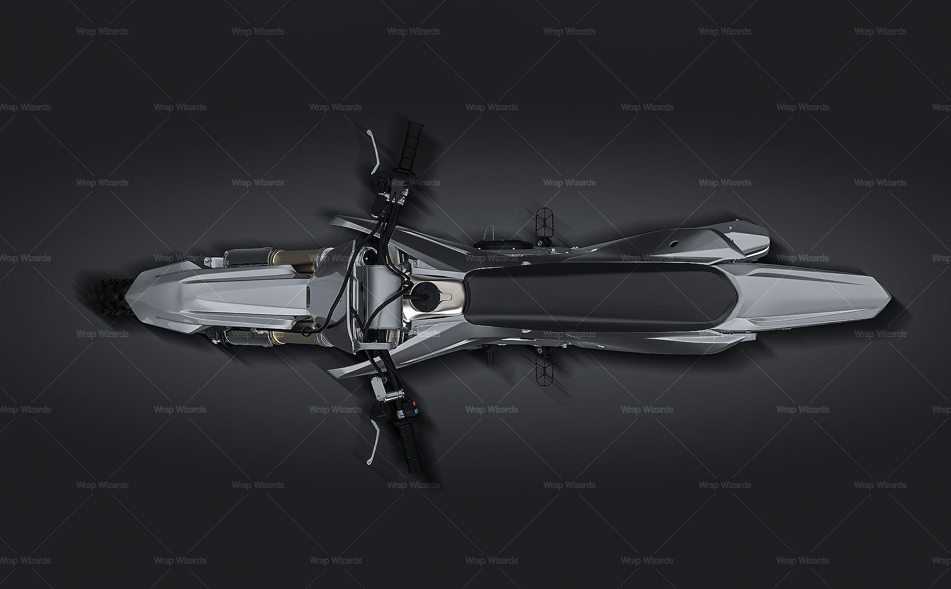 Honda CRF450R 2021 Motocross Bike glossy finish - all sides Car Mockup Template.psd