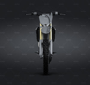 Honda CRF450R 2021 Motocross Bike glossy finish - all sides Car Mockup Template.psd