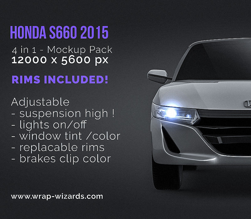 Honda S660 2015 - Car Mockup