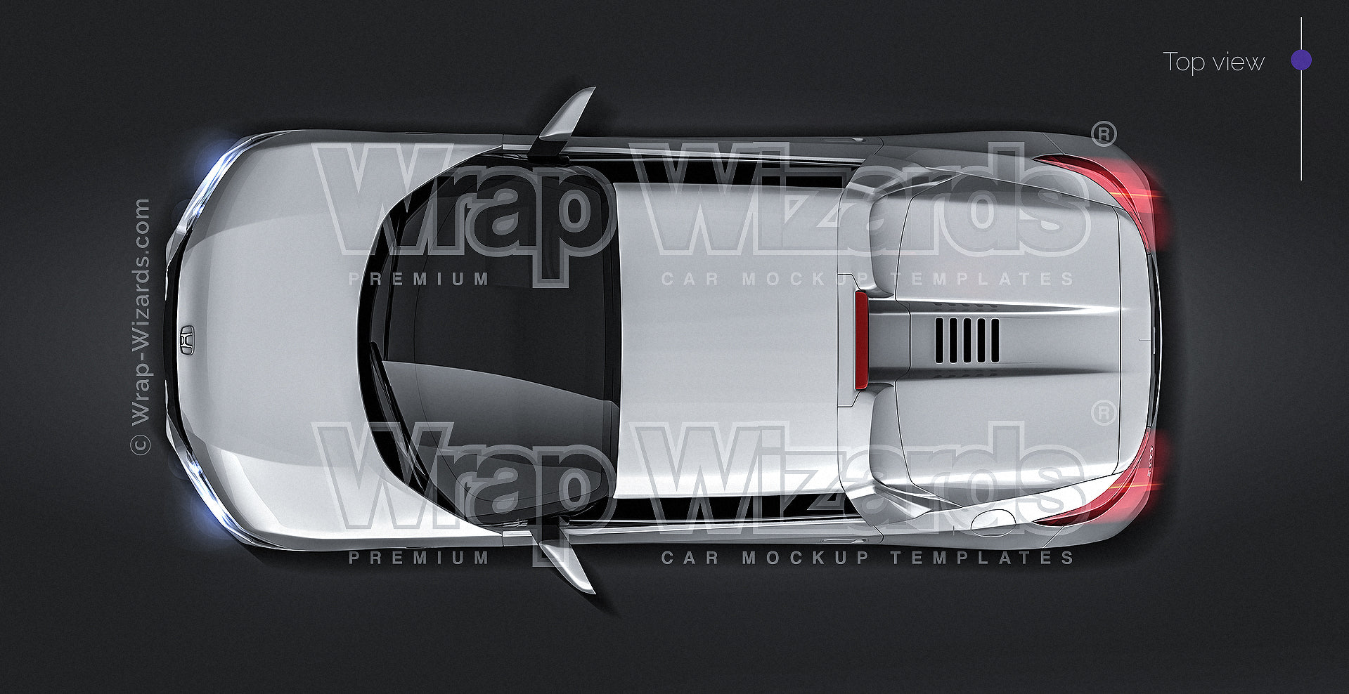 Honda S660 2015 glossy finish - all sides Car Mockup Template.psd