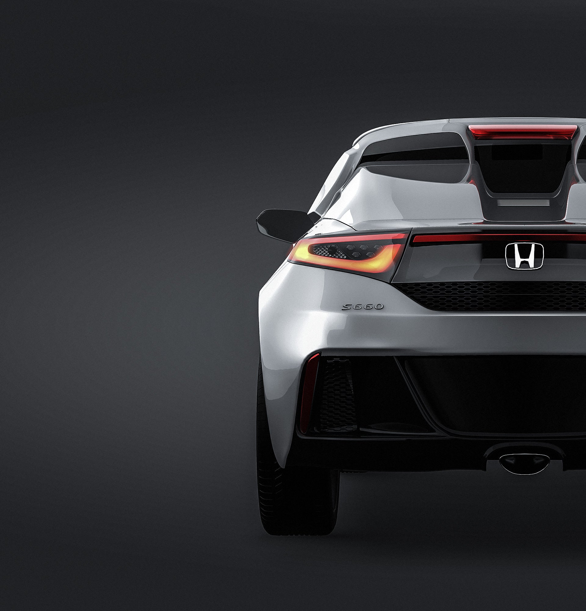 Honda S660 2015 glossy finish - all sides Car Mockup Template.psd