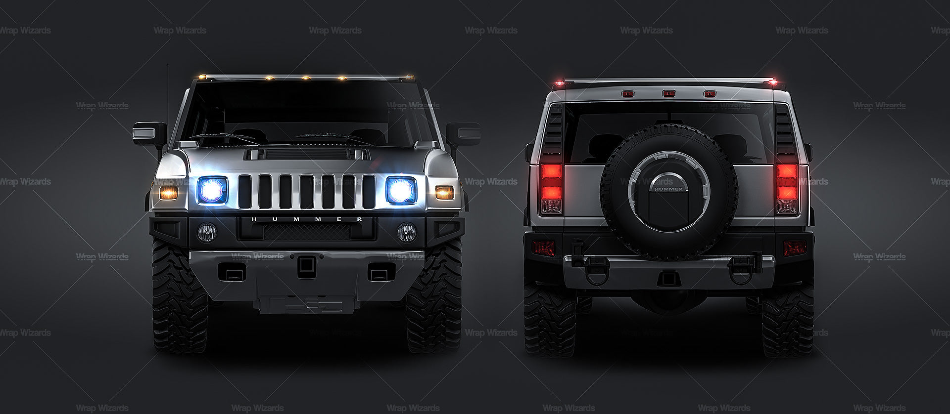 Hummer H2 SUV - Car Mockup