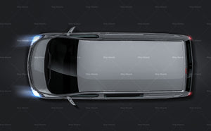 Hyundai H1 iLoad Starex iMax 2015 van glossy finish - all sides Car Mockup Template.psd