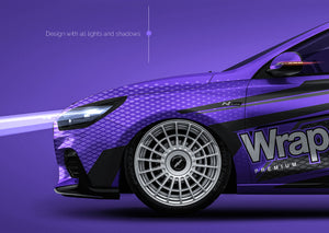 Hyundai I30 N-Line 2019 glossy finish - all sides Car Mockup Template.psd