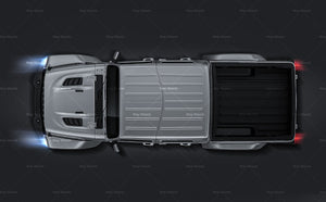 Jeep Gladiator MK2 Rubicon 2020 satin matt finish - all sides Car Mockup Template.psd