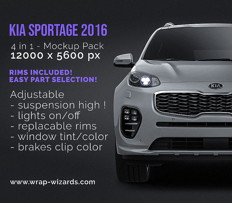 Kia Sportage 2016 - Car Mockup