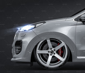 Kia Sportage 2016 glossy finish - all sides Car Mockup Template.psd
