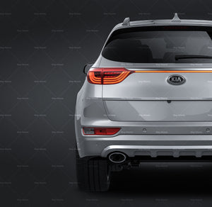 Kia Sportage 2016 glossy finish - all sides Car Mockup Template.psd