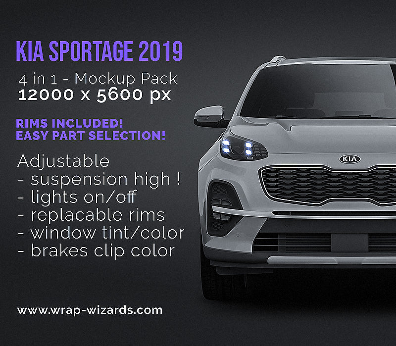 Kia Sportage 2019 - Car Mockup