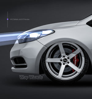 Kia Cerato 2014 glossy finish - all sides Car Mockup Template.psd