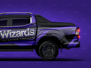 Maxus LDV T60 DualCab 2021 glossy finish - all sides Car Mockup Template.psd