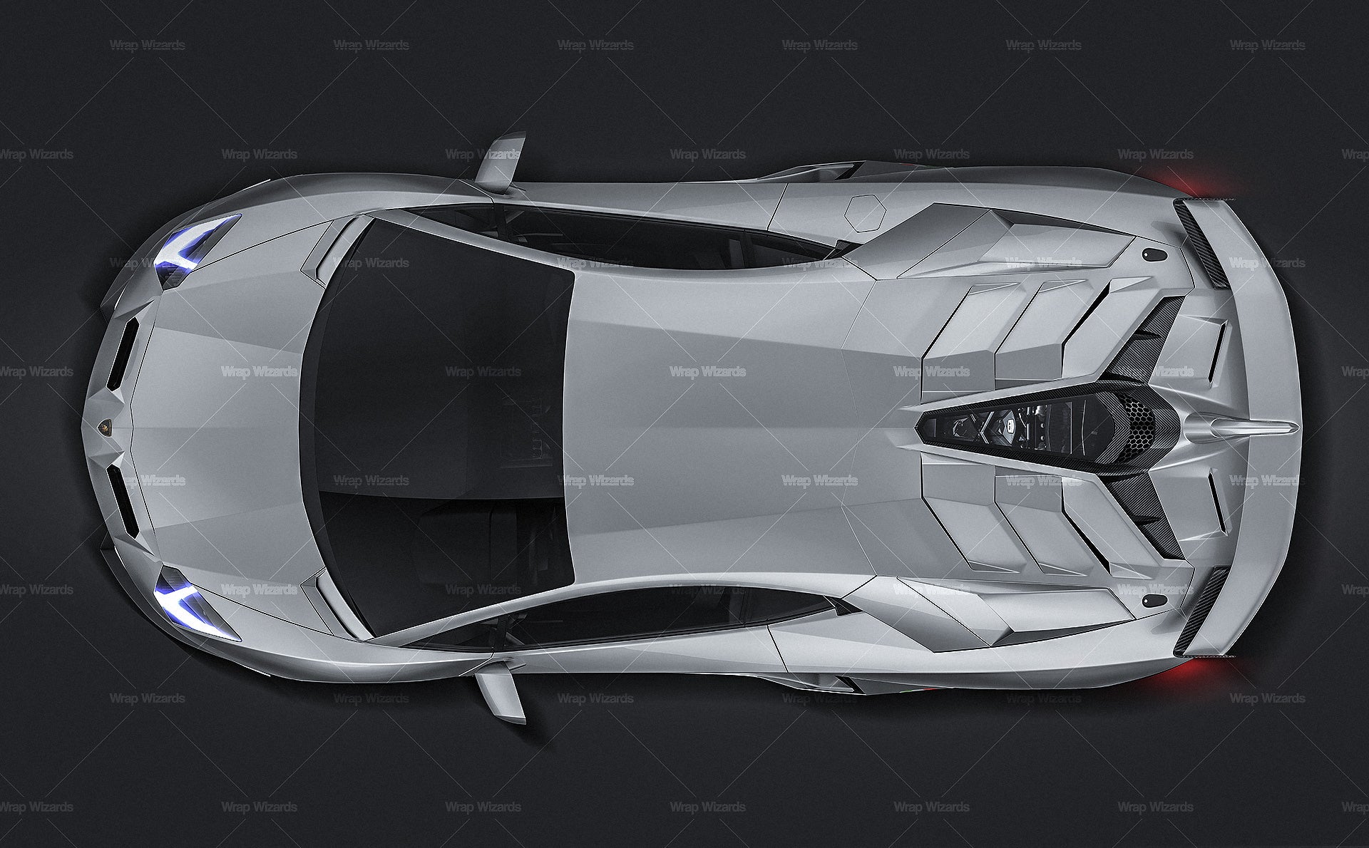 Lamborghini Aventador SVJ 2019 glossy finish - all sides Car Mockup Template.psd