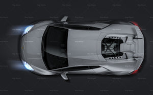 Lamborghini Huracan Performante LP640-4 2019 glossy finish - all sides Car Mockup Template.psd