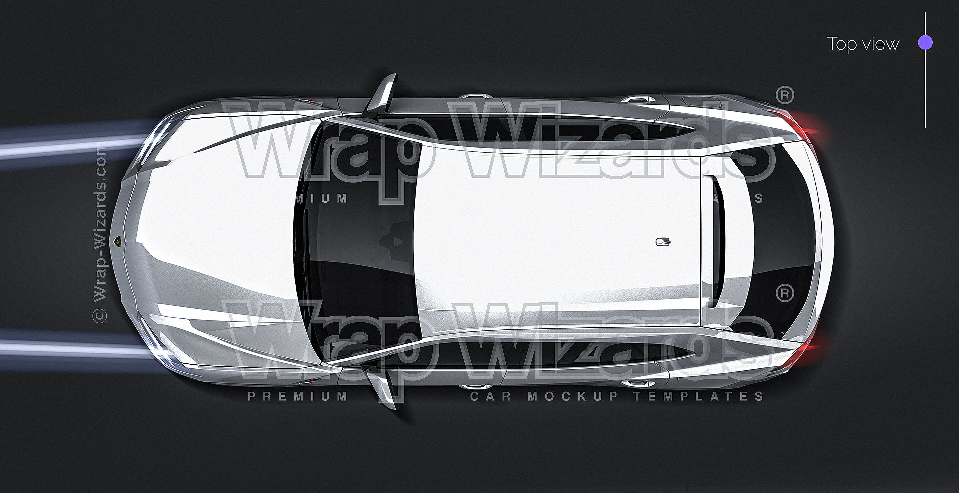 Lamborghini Urus 2019 glossy finish - all sides Car Mockup Template.psd