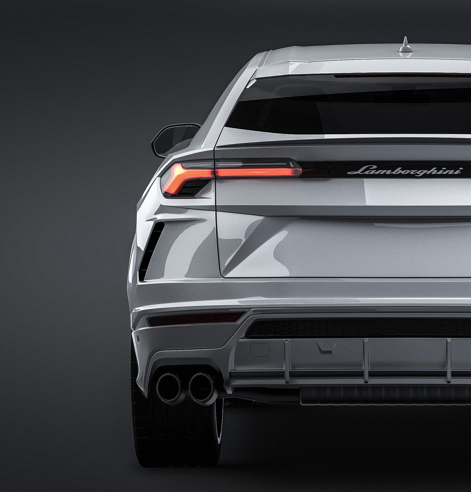 Lamborghini Urus 2019 glossy finish - all sides Car Mockup Template.psd