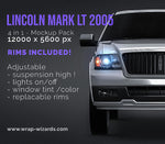 Lincoln Mark LT 2005 glossy finish - all sides Car Mockup Template.psd