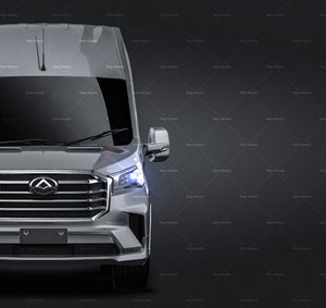 Maxus Deliver 9 | LDV Deliver 9 L3H3 2022 glossy finish - all sides Car Mockup Template.psd