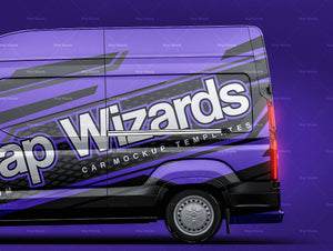 Maxus Deliver 9 | LDV Deliver 9 L3H3 2022 glossy finish - all sides Car Mockup Template.psd