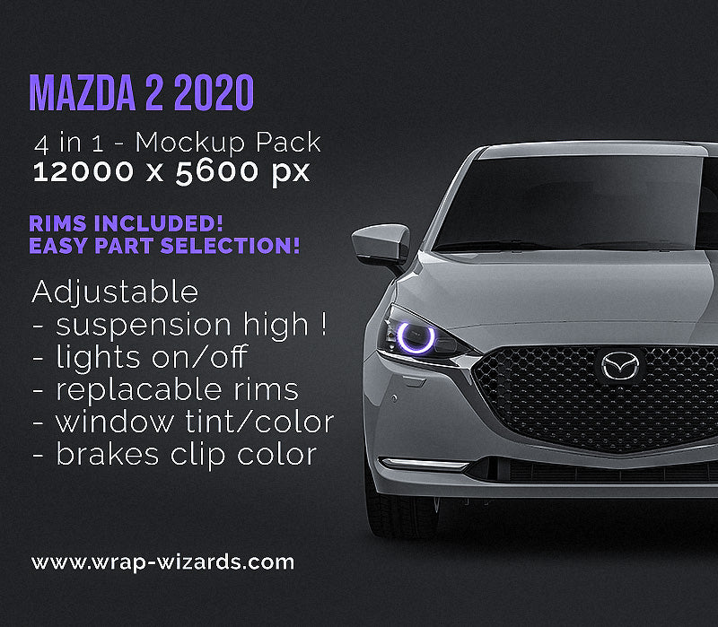 Mazda 2 2020 - Car Mockup