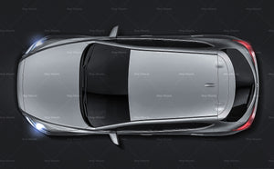 Mazda 3 Hatchback 2017 glossy finish - all sides Car Mockup Template.psd