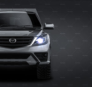 Mazda BT-50 Freestyle Cab Alloy Tray with UTE tool box 2021 glossy finish - all sides Car Mockup Template.psd