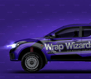 Mazda BT-50 Freestyle Cab Alloy Tray with UTE tool box 2021 glossy finish - all sides Car Mockup Template.psd
