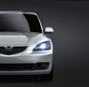 Mazda 3 2007 glossy finish - all sides Car Mockup Template.psd