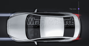 Mazda 3 Sedan glossy finish - all sides Car Mockup Template.psd