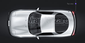 Mazda RX7 FD3S glossy finish - all sides Car Mockup Template.psd