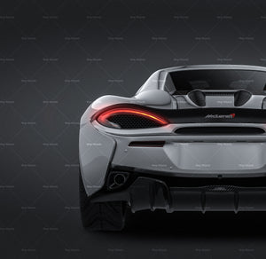 McLaren 570S Spider 2018 glossy finish - all sides Car Mockup Template.psd