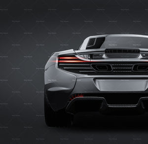 McLaren 650S Coupe 2015 glossy finish - all sides Car Mockup Template.psd