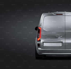Mercedes-Benz Citan 2017 satin matt finish - all sides Car Mockup Template.psd