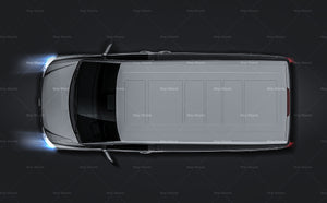 Mercedes-Benz V-Class Vito Viano 2011 panel van glossy finish - all sides Car Mockup Template.psd