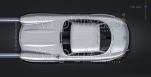 Mercedes-Benz 300 SL Gullwing 1954 NB glossy finish - all sides Car Mockup Template.psd
