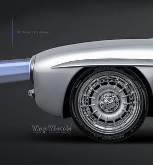Mercedes-Benz 300 SL Gullwing 1954 NB glossy finish - all sides Car Mockup Template.psd