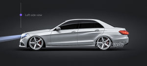 Mercedes-Benz E-Class 2014 glossy finish - all sides Car Mockup Template.psd