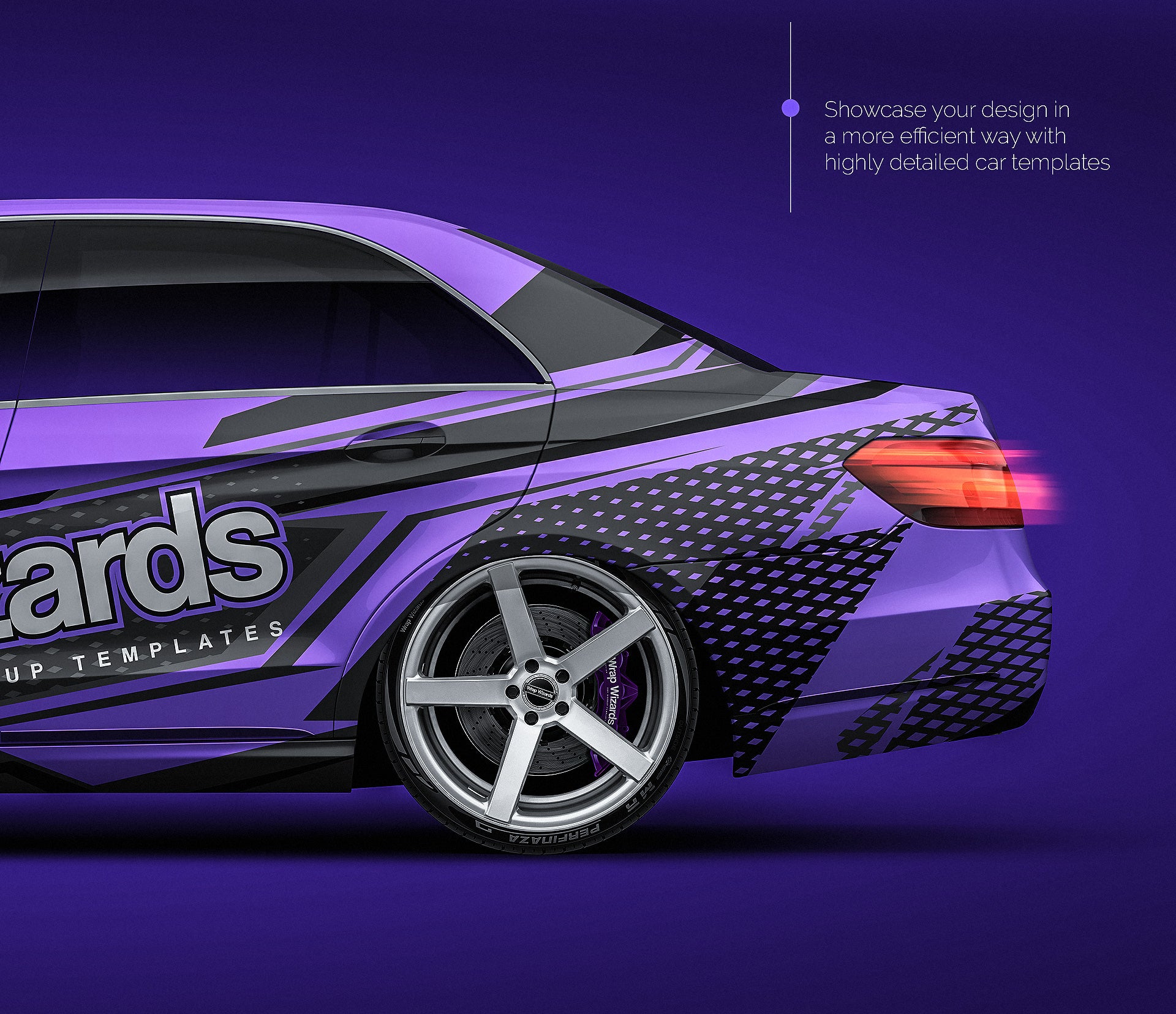 Mercedes-Benz E-Class 2014 glossy finish - all sides Car Mockup Template.psd