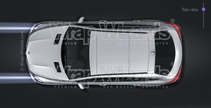 Mercedes-Benz G-class GLE AMG Coupe 2018 glossy finish - all sides Car Mockup Template.psd