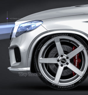 Mercedes-Benz G-class GLE AMG Coupe 2018 glossy finish - all sides Car Mockup Template.psd